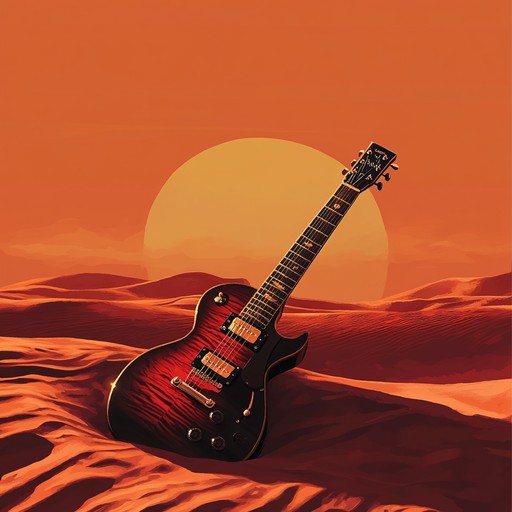 Experience a fusion of hard rock and middle eastern melodies, creating an intense and exotic journey through arid lands. This track's powerful guitar riffs and rhythmic beats depict the mystique and endless expanses of desert landscapes.