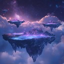an immersive soundscape blending ambient synths and hypnotic rhythms