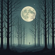 dark tones blend with haunting echoes.
