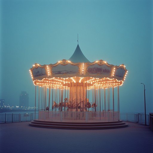 Experience a moving instrumental track that blends the whimsical sound of a carnival with a touch of sadness, evoking memories of joyful times that are now fading into the past. The melody weaves together playful motifs and somber undertones, painting a vivid picture of a deserted fairground as twilight falls.