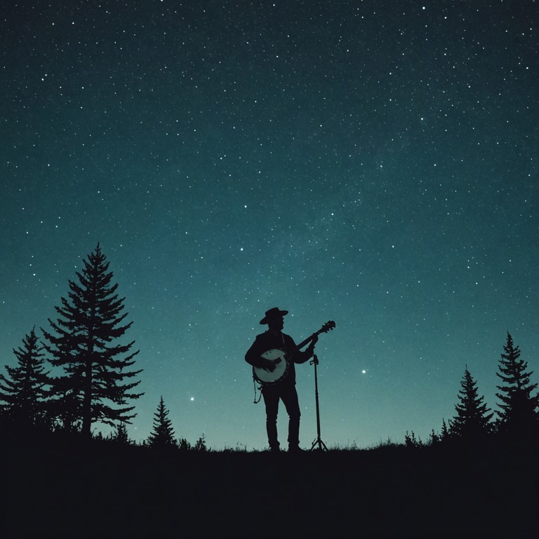 In this track, traditional americana music takes a journey through space, incorporating ethereal soundscapes that evoke the expansive universe. Banjo strums interlace with ambient synths to create a serene, otherworldly experience, where the echoes of the old frontier meet the cosmos.