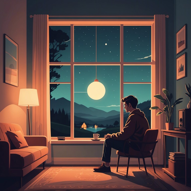 This alternative track drifts through the quiet corners of the city at night, with smooth piano melodies set against a backdrop of gentle, reflective hip hop beats, creating an aura of tranquility and deep reflection. Aimed at instilling peace and stillness in its listeners, it's perfect for introspective moments or soothing background music.