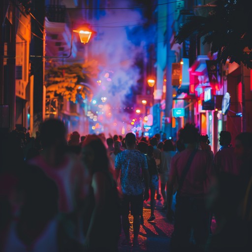 This vibrant instrumental piece brings together the dynamic beats of city life with sweeping synth melodies, embodying urban celebrations. Think of streets filled with joyous dancing, colorful decorations, and an atmosphere buzzing with excitement and unity.