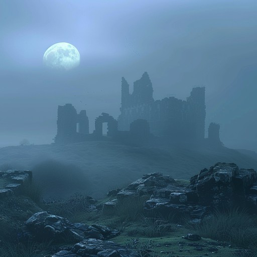 Journey into dark celtic lands shrouded in mystery. Traditional instruments summon ghostly tales and unsettling legends under the moonlit sky. The melody enthralls with an eerie, haunting ambiance, capturing the essence of ancient folklore and spectral shadows.