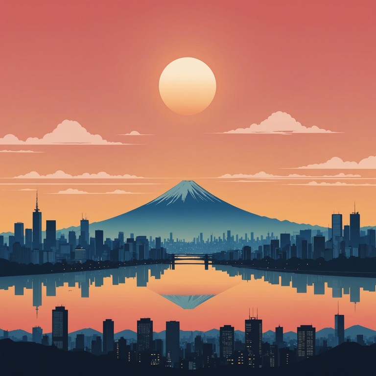 This track captures the essence of a vibrant sunrise over tokyo with an energetic blend of traditional japanese instruments fused with modern j pop sensibilities. The result is an uplifting and exciting sound that evokes the spirit of a new day in a bustling city.