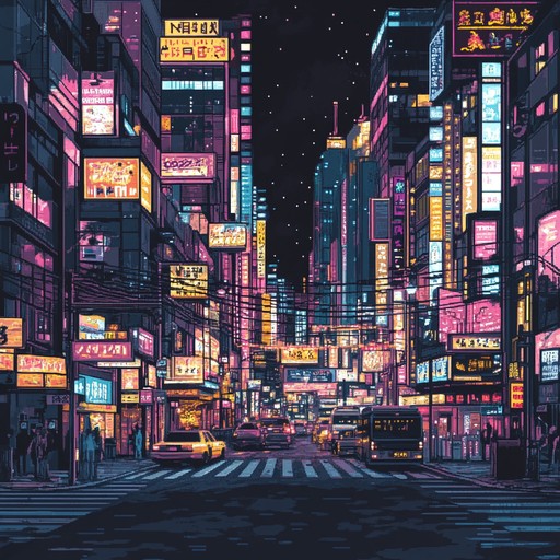 A vibrant track capturing the heartbeat of a futuristic cityscape bathed in neon light. With driving rhythms and bright synth melodies, it evokes the energy and excitement of an urban nightlife that never sleeps.