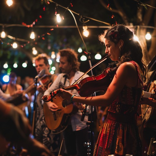 A vibrant, lively klezmer tune filled with infectious energy and joyous melodies, perfect for festive gatherings and celebrations. The clarinet leads the song with rapid flourishes, while the accordion provides a rhythmic and harmonic foundation. Together, they create an exuberant atmosphere that invites dancing and merriment.