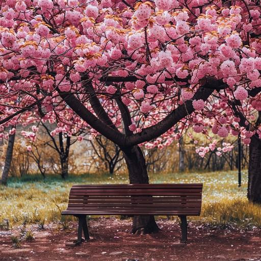 A heartwarming melody combining delicate piano and gentle synths to evoke the peaceful ambiance of early springtime in japan. The piece delicately captures the essence of young love amidst the cherry blossoms, blending traditional japanese influences with modern pop elements to create an enchanting and nostalgic atmosphere.