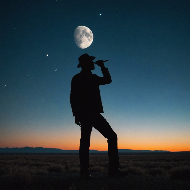 Picture a lone musician, with only his harmonica and the vast, open plains of wyoming stretching endlessly under a full moon, playing a tune that carries both the joy and solitude of life in the wilderness.