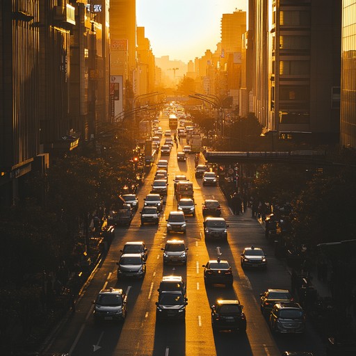 Dive into an exquisite blend of smooth jazz rhythms and urban beats, perfect for a sunset drive through the cool city streets. This instrumental track paints a sonic picture of a modern summer evening, combining effortless melodies with a relaxed atmosphere