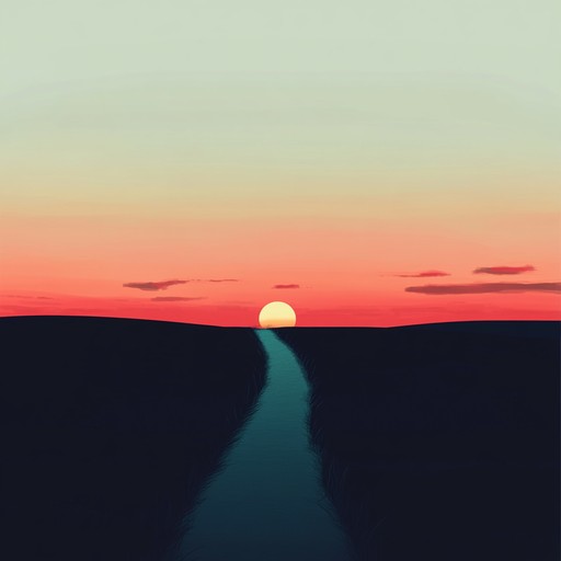 This easy listening track invokes the bittersweet beauty of a sunset walk by blending soft melodies and rich harmonies. It's a comforting yet poignant piece, designed to evoke quiet contemplation and gentle nostalgia, perfect for moments of introspection and relaxation. The use of subtle instrumental textures provides a serene atmosphere, making it an ideal soundtrack for unwinding or deep thinking.