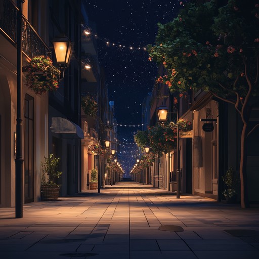 A soothing instrumental indie piece that captures the serene atmosphere of strolling through quiet city streets under the soft glow of streetlights, with gentle melodies and ambient textures.