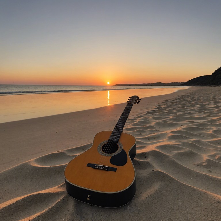 Imagine a serene beach at sunset, where each note played captures the gentle caress of oceanic waves against the shore, creating a tranquil and soothing rumba experience. The music is a perfect blend of rhythmic precision and melodic grace, reminiscent of a gentle sea breeze. The rumba rhythm supports a tapestry of sound that encourages relaxation and introspection.