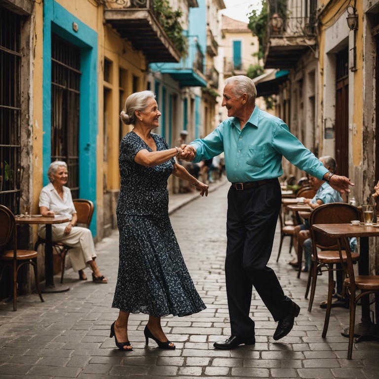 This track features an evocative arrangement that encapsulates the golden age of classic rumba, blending heartfelt, nostalgic melodies with the rhythmic allure of traditional rumba. Ideal for reflection and remembrance, it conjures images of old havana streets at dusk, with couples dancing slowly under dimly lit lanterns.