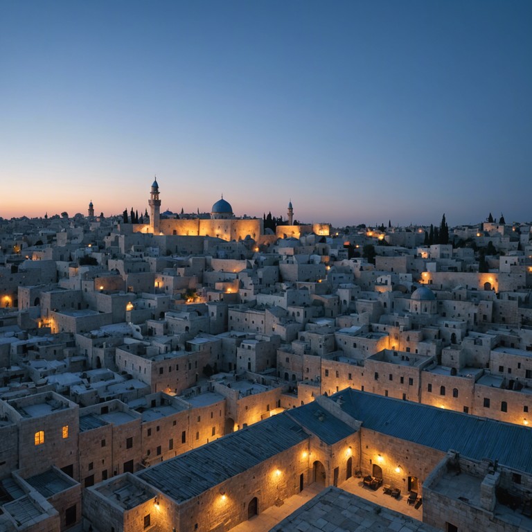 Echoes of sacred lands explores the deep spiritual connections enabled by integrating modern ethereal sounds with ancient jewish musical traditions. The track serves as a meditative experience, guiding listeners through a sonic landscape filled with reflective tones and cultural heritage.