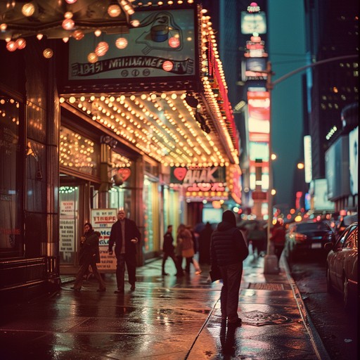 Bursting with showbiz flair, this instrumental captures the essence of a lively broadway musical. Expect grand piano flourishes, snappy drum beats, and vibrant orchestral arrangements. Perfect for setting the stage, it builds momentum, drawing listeners in with each dynamic shift, evoking a sense of excitement and anticipation.