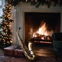 an instrumental jazz piece embodying the warmth of holiday evenings.