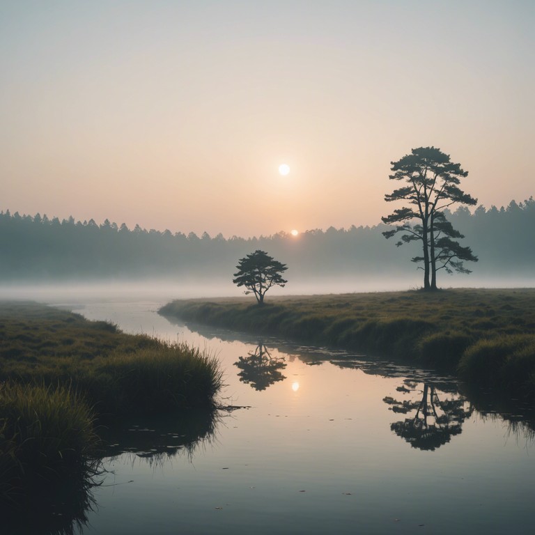 This composition captures the essence of dawn, integrating the traditional raga framework with the vibrant awakening of nature, symbolized through melodic transitions and a powerful crescendo. The piece uses a resonant sitar to bridge cultural depths and morning's first light, creating an evocative soundscape that feels like dawn is breaking inside your soul.