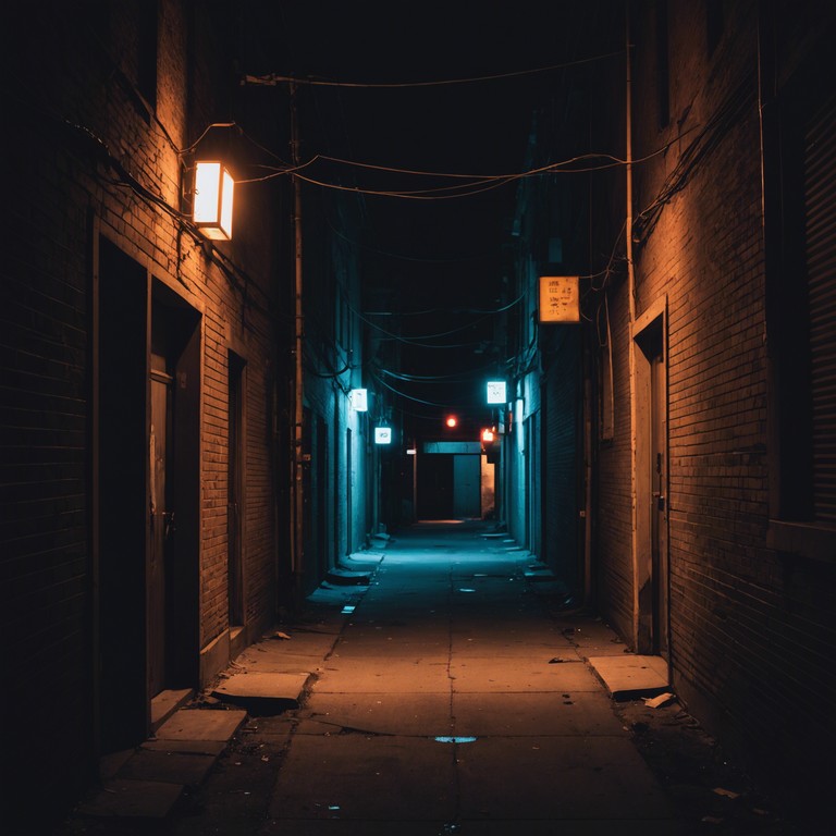 Venture into the backstreets of a cybernetic metropolis at night, where the echoes of the past and future merge. A single beam of moonlight cuts through thick clouds, casting long shadows and amplifying the eerie sense of unease with every step you take.