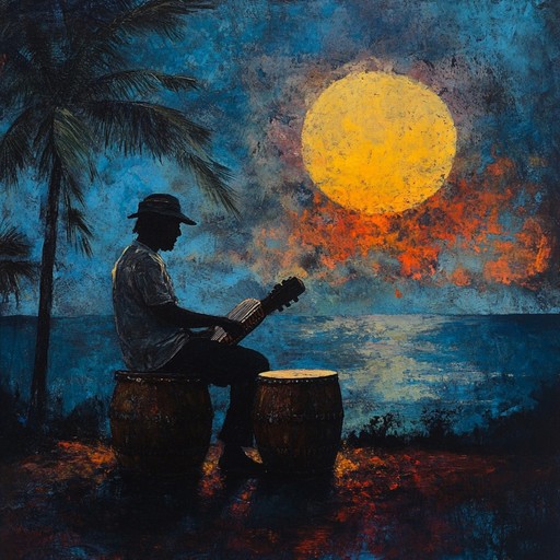 Rich layers of congas and evocative rhythms blend, encapsulating the enigmatic essence of afro cuban nights, drawing listeners into a magical, dreamlike journey.