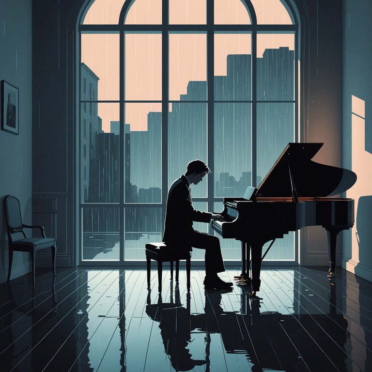 A heartrending piece dominated by a soulful piano that articulates the heaviness of a broken heart. The instrument's tender touch conveys deep emotional crests and troughs, capturing the true essence of solitude and yearning in the calm of night.