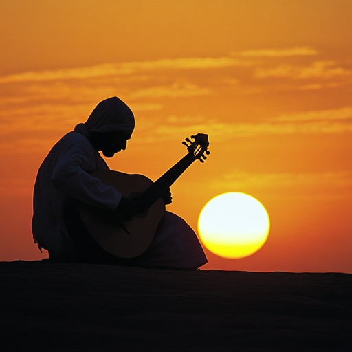 An instrumental composition featuring the oud, weaving tender melodies that reflect the timeless beauty and deep emotional resonance of middle eastern heritage, evoking warmth and introspection.