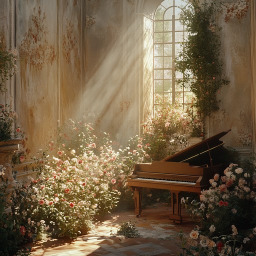 A gentle, ethereal harpsichord leads this dreamy baroque piece, blending elegant counterpoint with flowing, serene harmonies. The composition captures a delicate atmosphere, reminiscent of a sunlit garden in the 18th century. With each note, it evokes a sense of peace and introspection, transporting the listener to a timeless, tranquil realm.