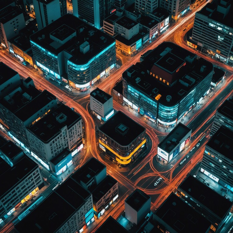 Capture the essence of a city’s nighttime energy with sharp, pulsating beats and a melodic undercurrent that evokes the vibrant life of a city awash in neon. Perfect for capturing the moment of nocturnal excitement in an urban setting, with complex rhythms that pulse like the heart of the city itself