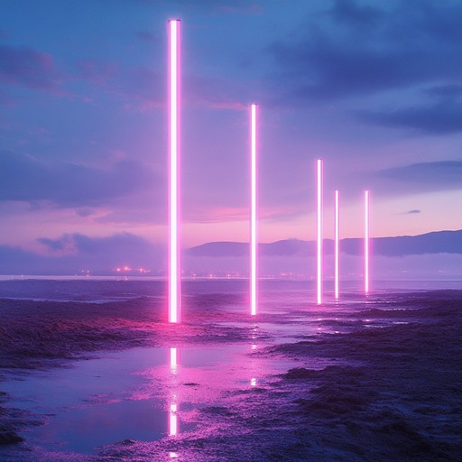 A journey through sound where mesmerizing synths and lush melodies intertwine, forming nostalgic dreamscapes. This track envelops listeners in a surreal atmosphere, blending the enchantment of neon twilight with hypnotic new wave vibes.