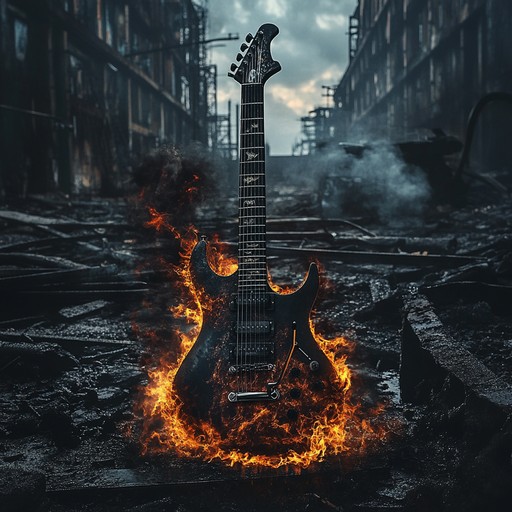 An intense nu metal instrumental combining pounding guitar riffs, driving rhythms, and industrial soundscapes to create a dark and energetic listening experience