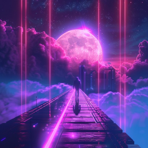 Immerse yourself in a sonic landscape inspired by the vibrant energy of 80s synth culture, blending pulsating rhythms with lush, dreamlike synth melodies to evoke a sense of nostalgic futurism.