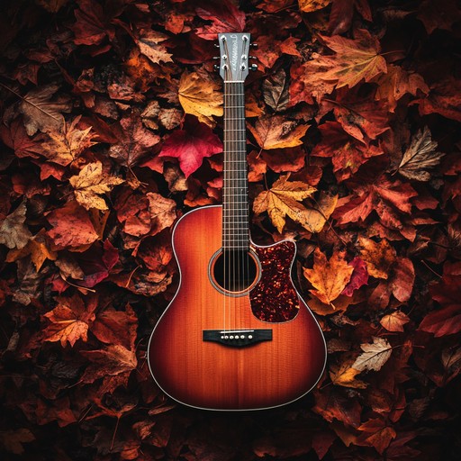 An acoustic embrace that feels like a gentle echo of love under a colorful autumn sky, where every strum resonates with the quiet peace of falling leaves and shared moments.