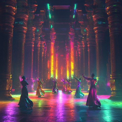 A mesmerizing blend of ancient rhythms and futuristic sounds, creating a dance of energy and mystery. The track features lush textures and hypnotic beats that transport the listener to a sacred temple, where tradition meets innovation in an evocative performance