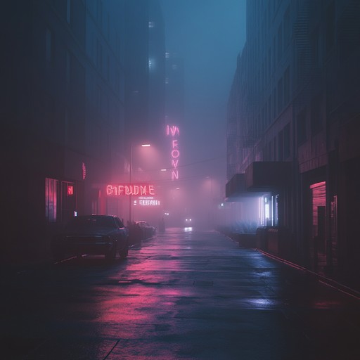 An eerie synth driven piece intertwining ghostly atmospheres with neon lit vibes