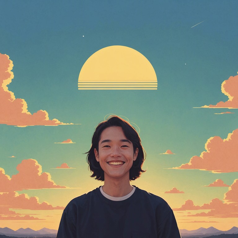A bright and cheerful instrumental piece capturing the warm, happy feelings of having one's portrait taken outside on a beautiful day. The music evokes the play of sunlight, a gentle breeze, and the subject's radiant smile.