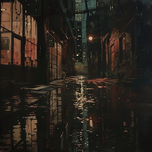 Imagine walking through rain soaked city streets as melancholy beats echo in the distance, the rhythmic sound of the rain intertwining with haunting melodies and deep, rumbling basslines. This track carries an air of forlorn reflection, perfect for introspective moments