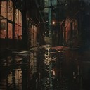 moody beats echo in rainy city alleys