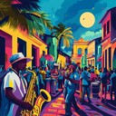 a lively instrumental blending latin rhythms and jazz melodies.