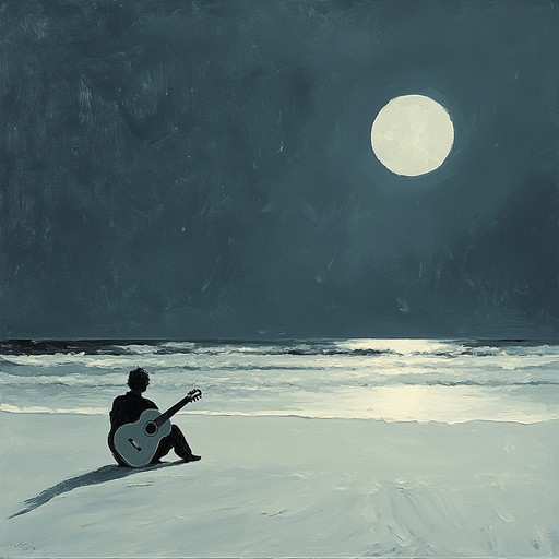 Let the rhythms of rio's moonlit beaches envelop you in this emotional samba. With soulful guitar plucking and deep rhythmic percussion, this instrumental track captures the essence of a nostalgic night, swaying between melancholic reflection and hopeful longing. Perfect for evening listens, it paints a vivid picture of romantic introspection and passionate reverie under the stars.