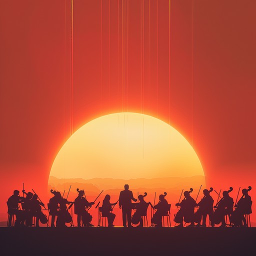 A grandiose orchestra piece evoking bravery and adventure, focusing on bold strings, majestic brass, and rhythmic percussion to create an inspiring musical landscape suitable for epic cinematic moments. The composition gradually builds tension, culminating in a powerful climax that celebrates triumph. The piece features exquisite harmonies and dynamic contrasts, encapsulating the essence of an adventurous odyssey.