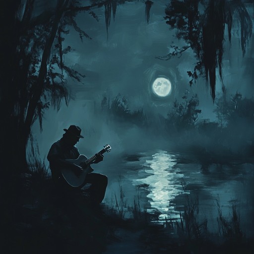 A mystical, nighttime blues piece inspired by the delta, featuring soulful guitar and subtle harmonica. Evokes moonlit paths and forgotten, whispered tales of the mississippi delta.