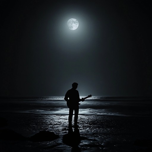 A haunting instrumental bossa nova piece that combines unsettling chord progressions with eerie melodies, evoking an unnerving atmosphere reminiscent of deserted moonlit beaches