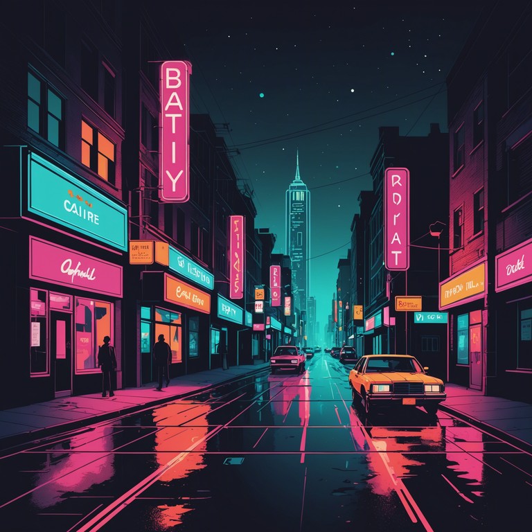 This track merges classic funk rhythms with a contemporary nü twist, incorporating electronic enhancements to deliver a vibrant, dance worthy sound. The fusion creates a unique atmosphere reminiscent of a bustling cityscape at night, illuminated by neon lights. The funky bassline drives the song, supported by futuristic synth accents and a steady drumbeat, crafting a soundscape that's both nostalgic and forward looking.