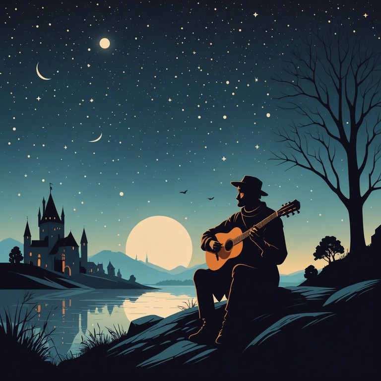 An instrumental composition filling a rustic space with the resonance of a well traveled minstrel’s tales. Perfect for a quiet evening or as soothing background music.