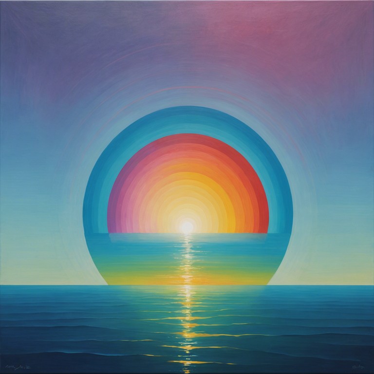 Imagine synth soundscapes that build from gentle beginnings into an uplifting electropop symphony, complete with dancing beats and ethereal echoes. The dynamic track captures the intersection of nature's calm and modern vibrancy, making it perfect as a backdrop for reflecting or reviving the spirit under shimmering lights.