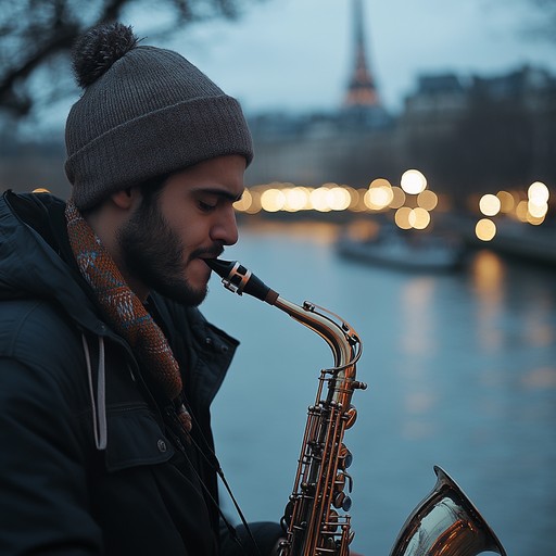 Imagine the smooth, soulful sound of a saxophone echoing through the nocturnal streets of paris, blending with the gentle murmur of the seine and the distant hum of bustling cafes. This track captures the essence of a peaceful, romantic parisian night, where music and love float in the air.