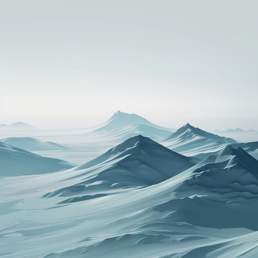 Imagine a vast, icy tundra stretching out as far as the eye can see, with howling winds and the occasional distant, echoing sound of cracking ice. The music is sparse and atmospheric, with a sense of isolation and despair permeating throughout.