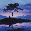 soothing koto notes painted with evening melancholic tones