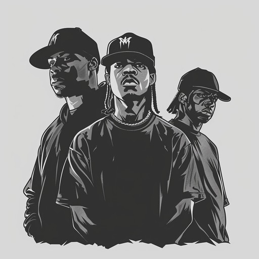 A hard-hitting, gritty instrumental reminiscent of the classic west coast gangsta rap sound from the late 80s and early 90s. Features a heavy, pounding bassline, funky syncopated drums, and dark, menacing synth leads and pads. Captures the raw, rebellious attitude and street vibe of n.W.A and ice cube.