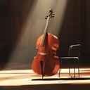 energetic cello amidst dark, powerful neoclassical backdrop